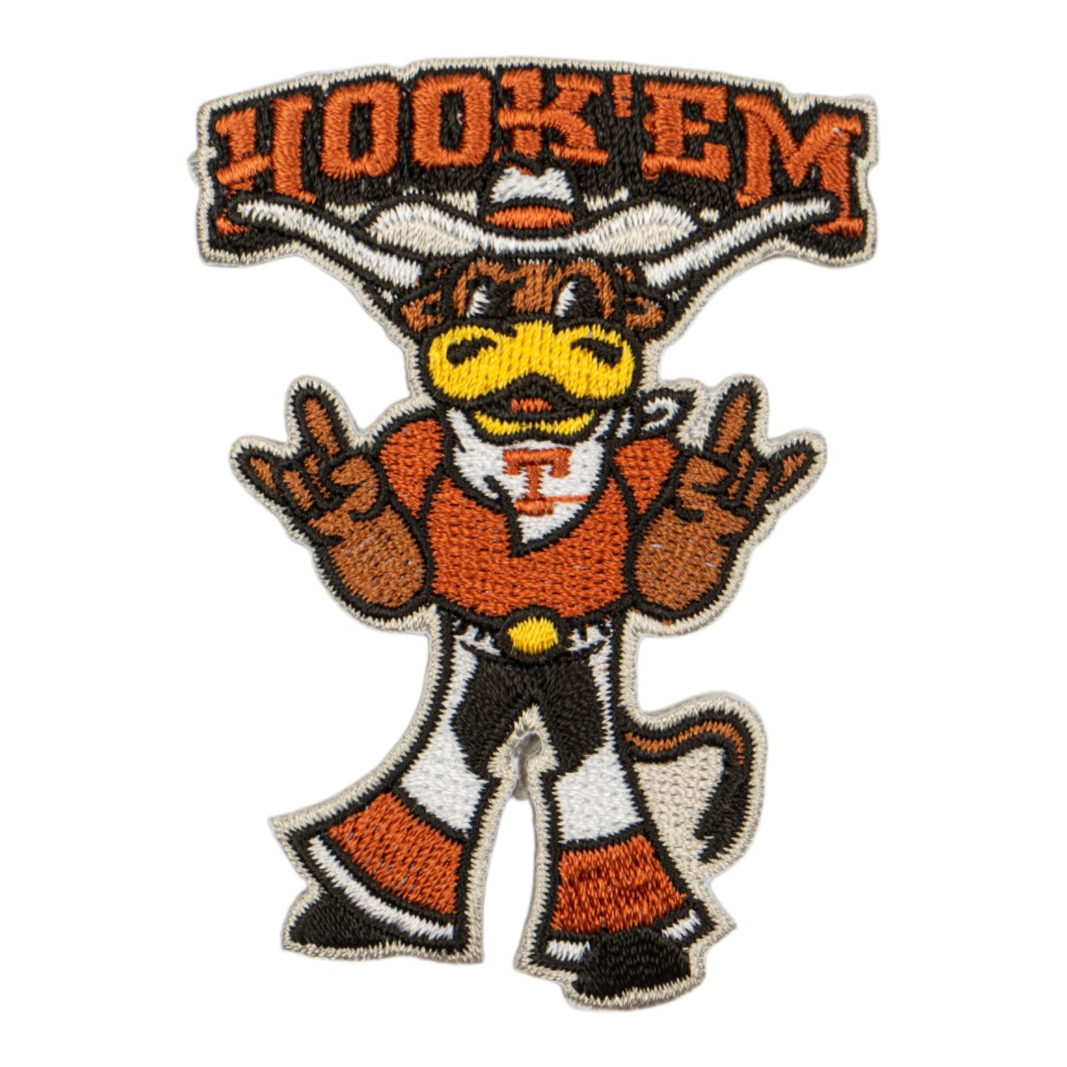 3" Iron on Patch Hook 'Em Mascot