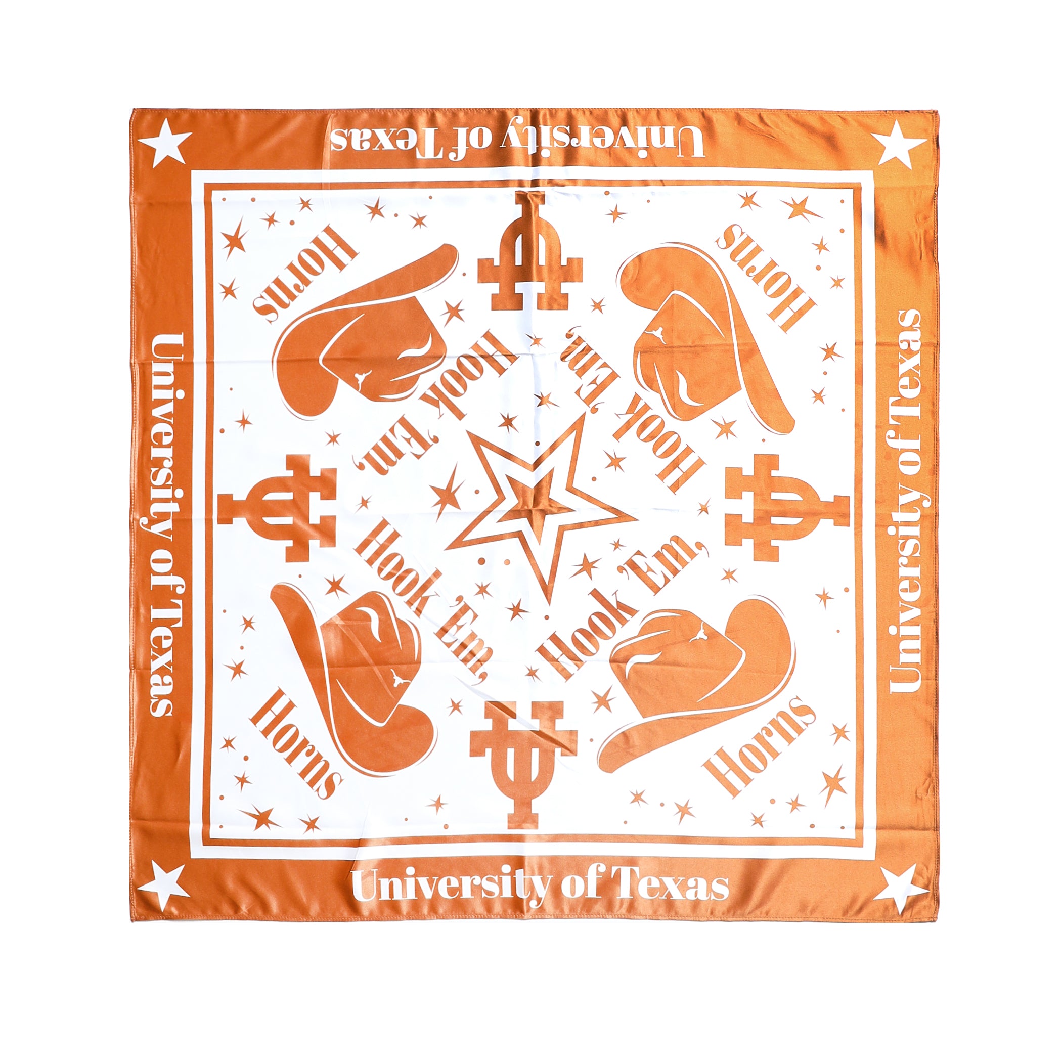 Texas Longhorns Moona Satin Scarf - 27" x 27"
