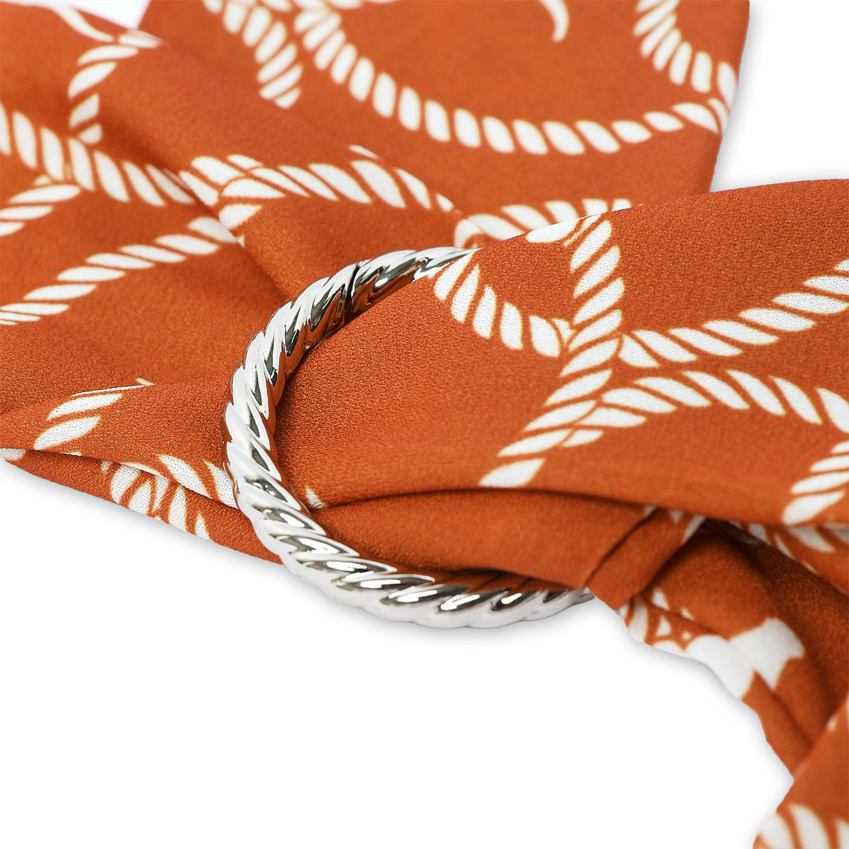ZooZatZ Texas Longhorns Bevo Luxe Burnt Orange Scarf with Ring