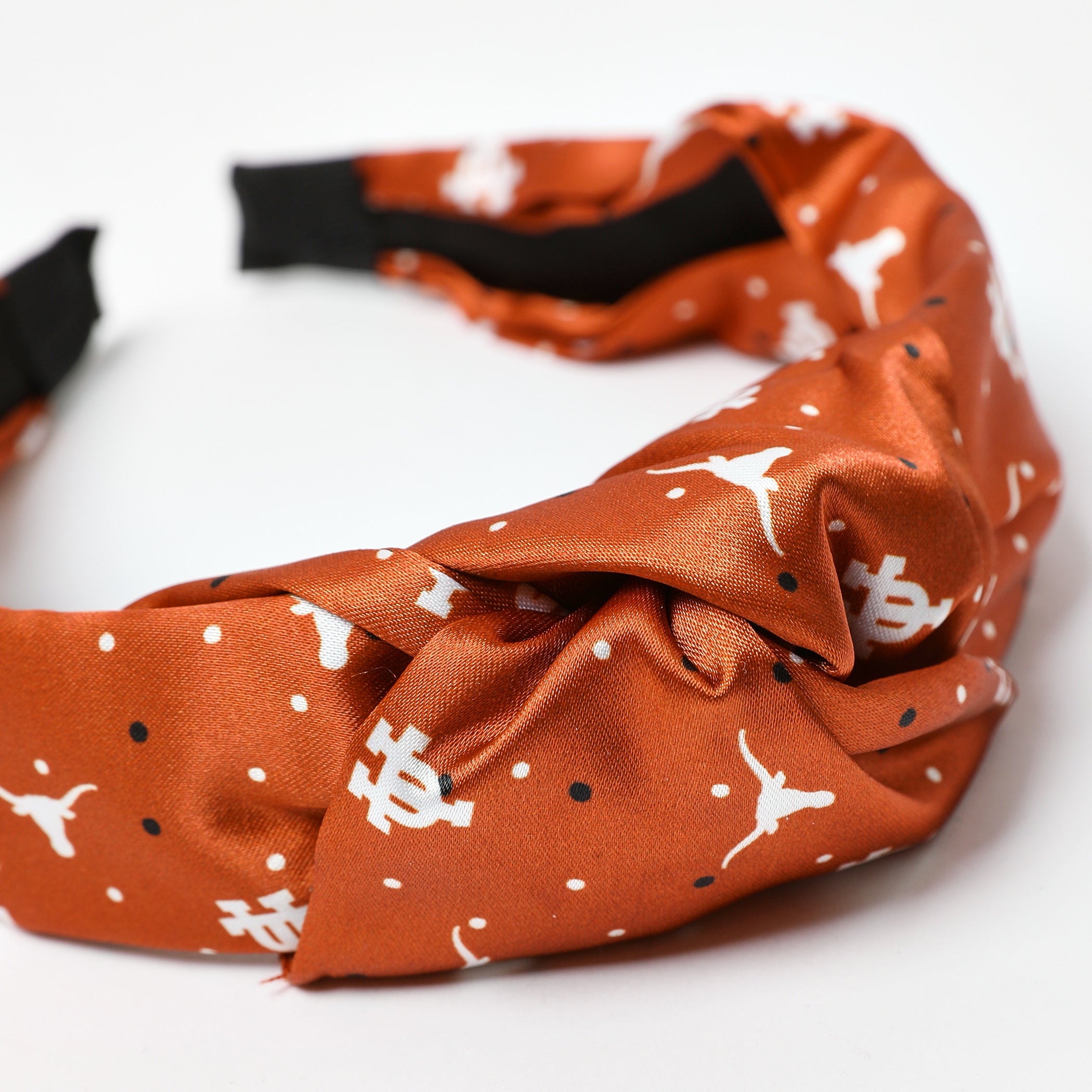 ZooZatZ Texas Longhorns Luxe Polka Dot Headband