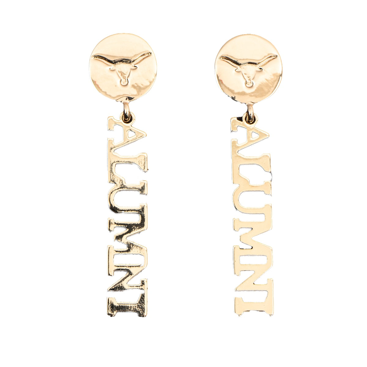 Texas Longhorns Alumni Graduate Earrings