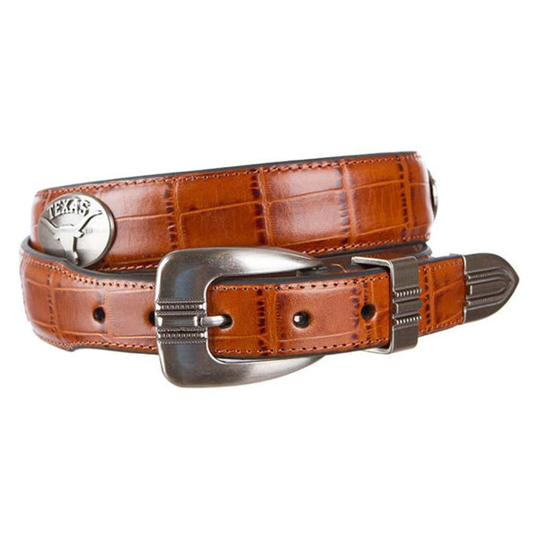 Texas Longhorn Tan Leather Concho Belt – University Co-op