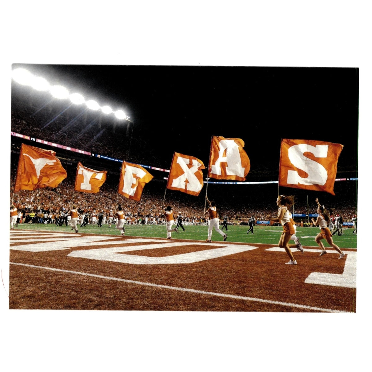 University of Texas Stadium Flags Postcard