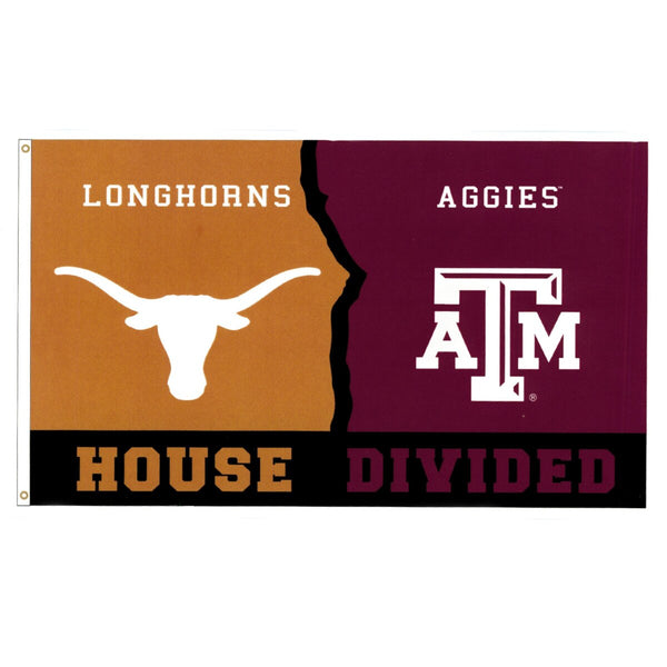 Texas Longhorns Football Flag - 3x5 FT - White - Fast USA Shipping