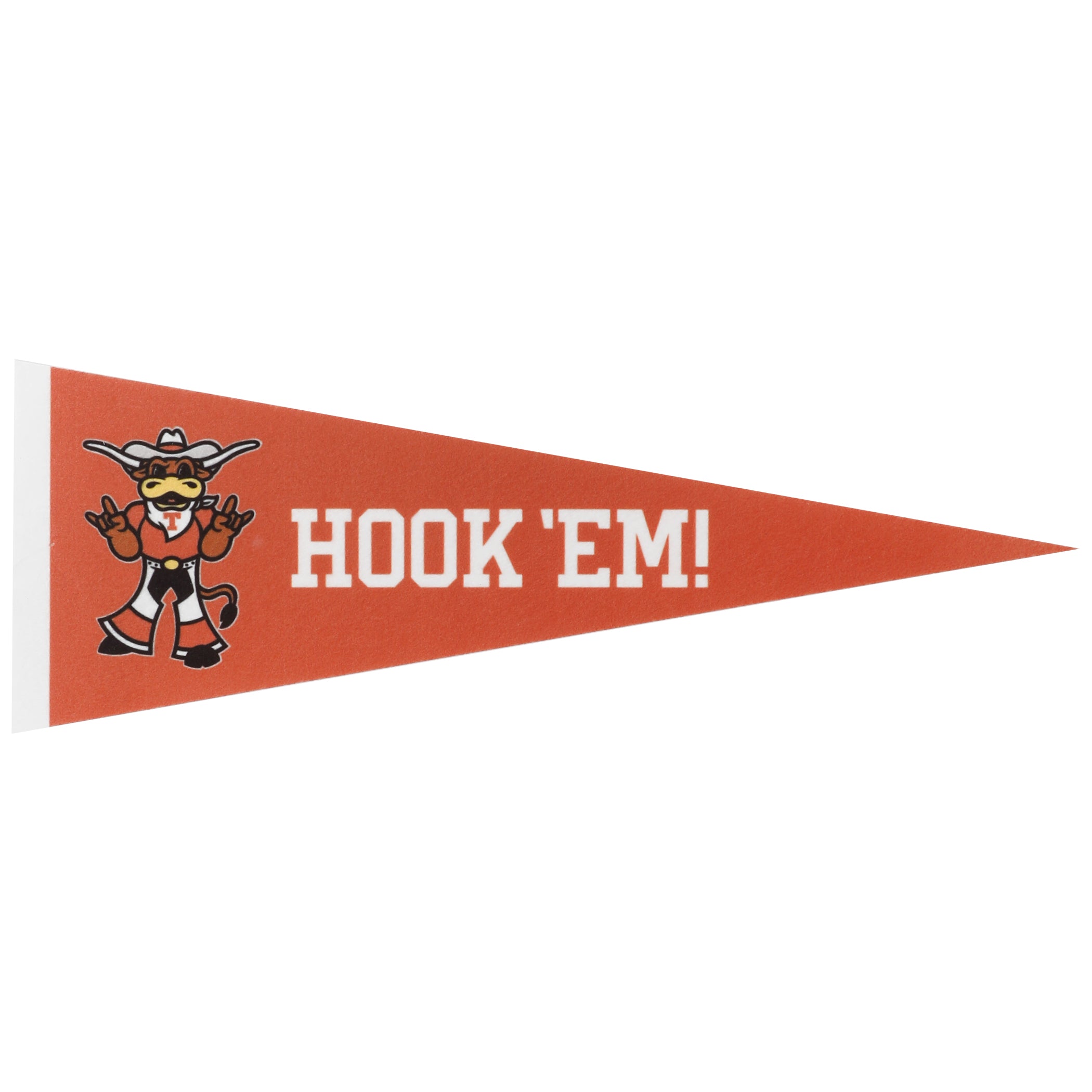 Texas Longhorns Hook 'Em Mascot Pennant - 5x15