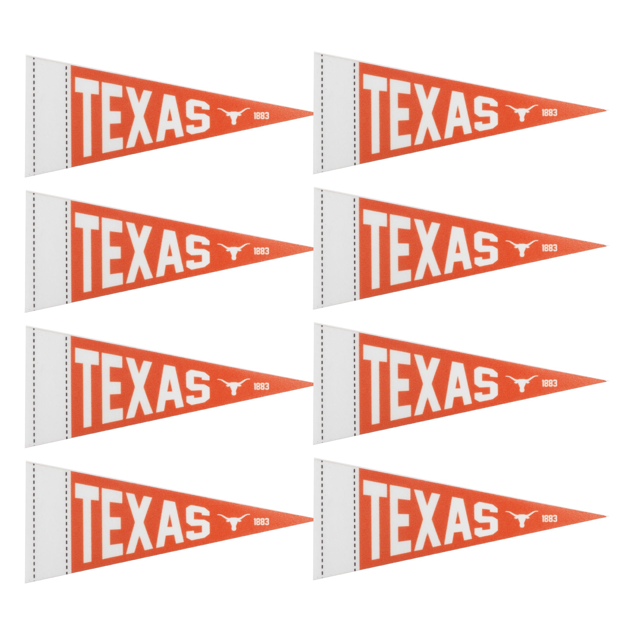 Texas Longhorns 8 Pack Mini Pennants