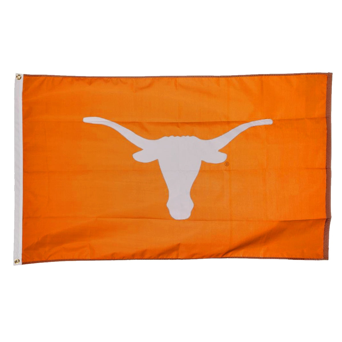 Texas Longhorn Applique Flag with Grommets- 3 ft X 5 ft