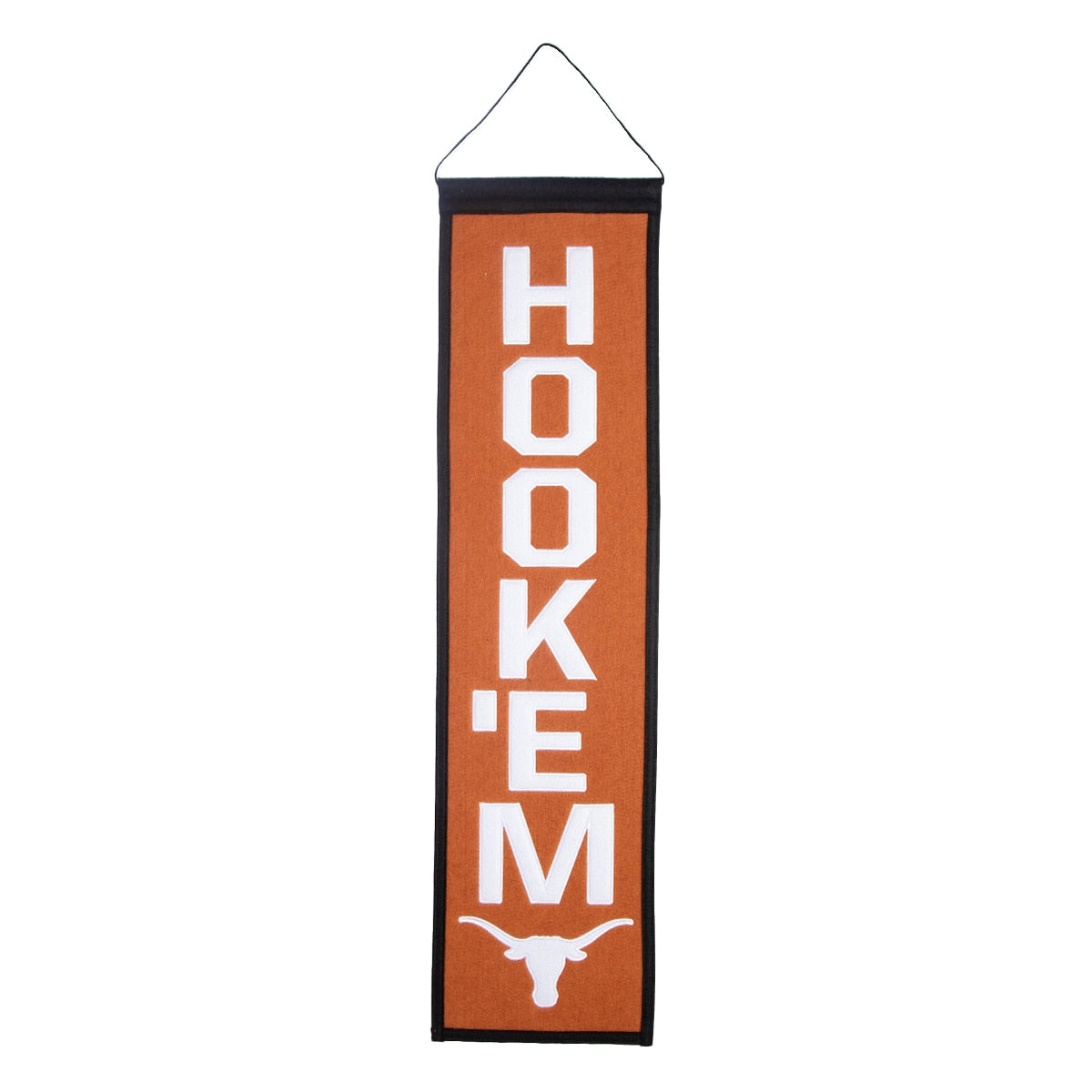 Texas Longhorns Slogan Wool Banner 8"x32"