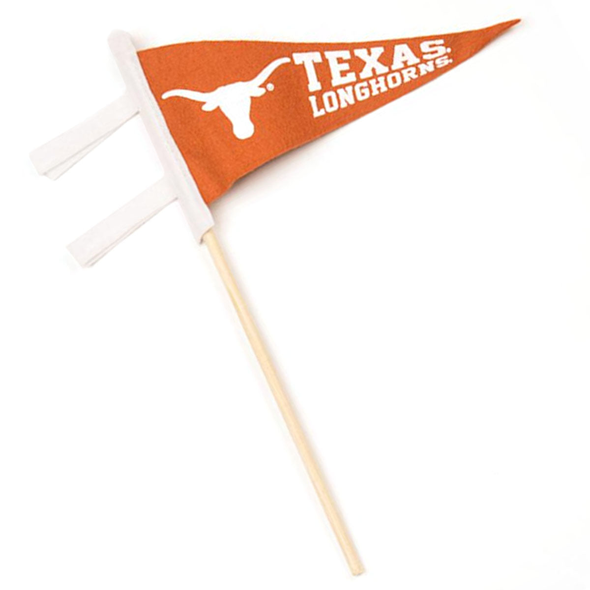 Texas Longhorn Stick Pennant - 4” x 9”