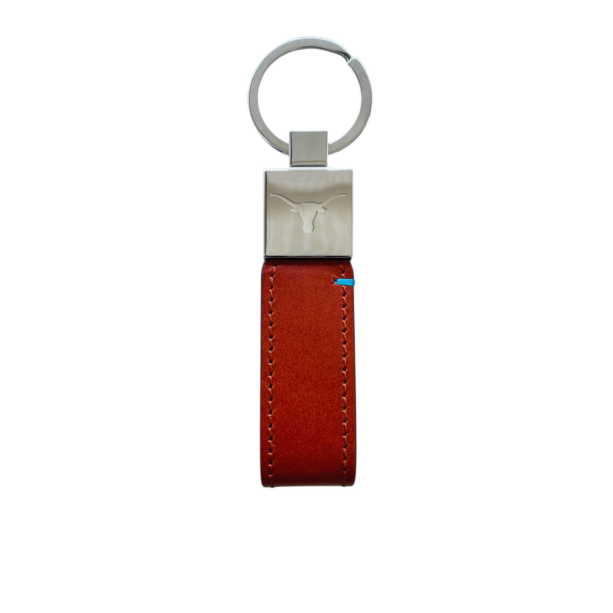 Texas Longhorns Italian Leather Gameday Key Tag