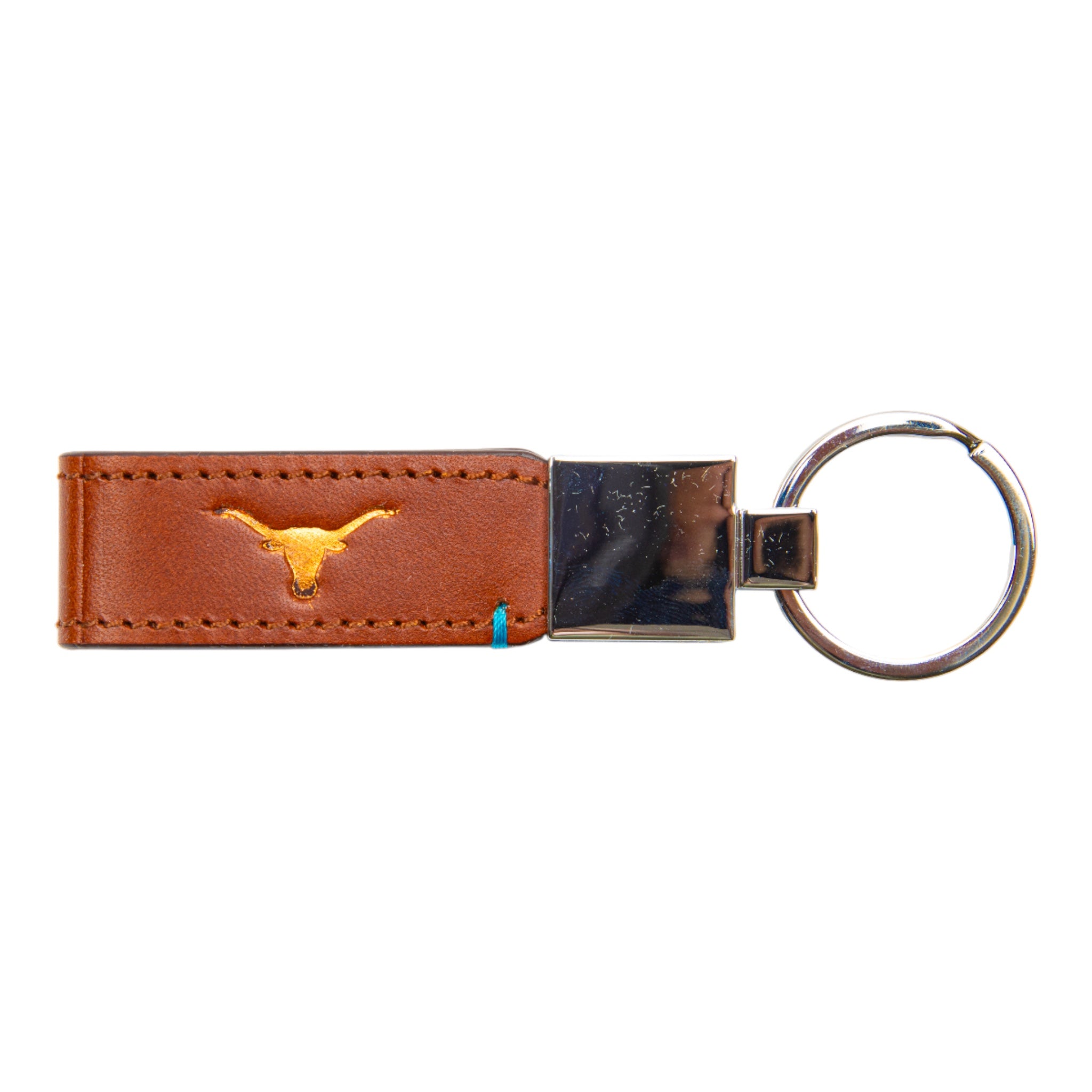 Texas Longhorns Italian Leather Gameday Key Tag