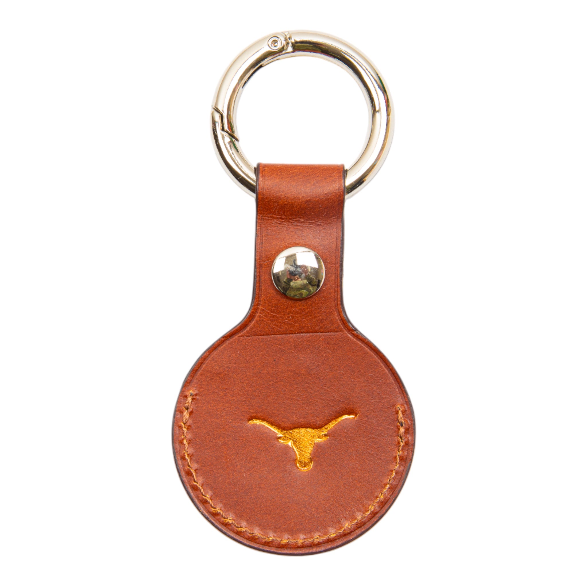 Texas Longhorns Gameday Italian Leather Airtag Key Ring