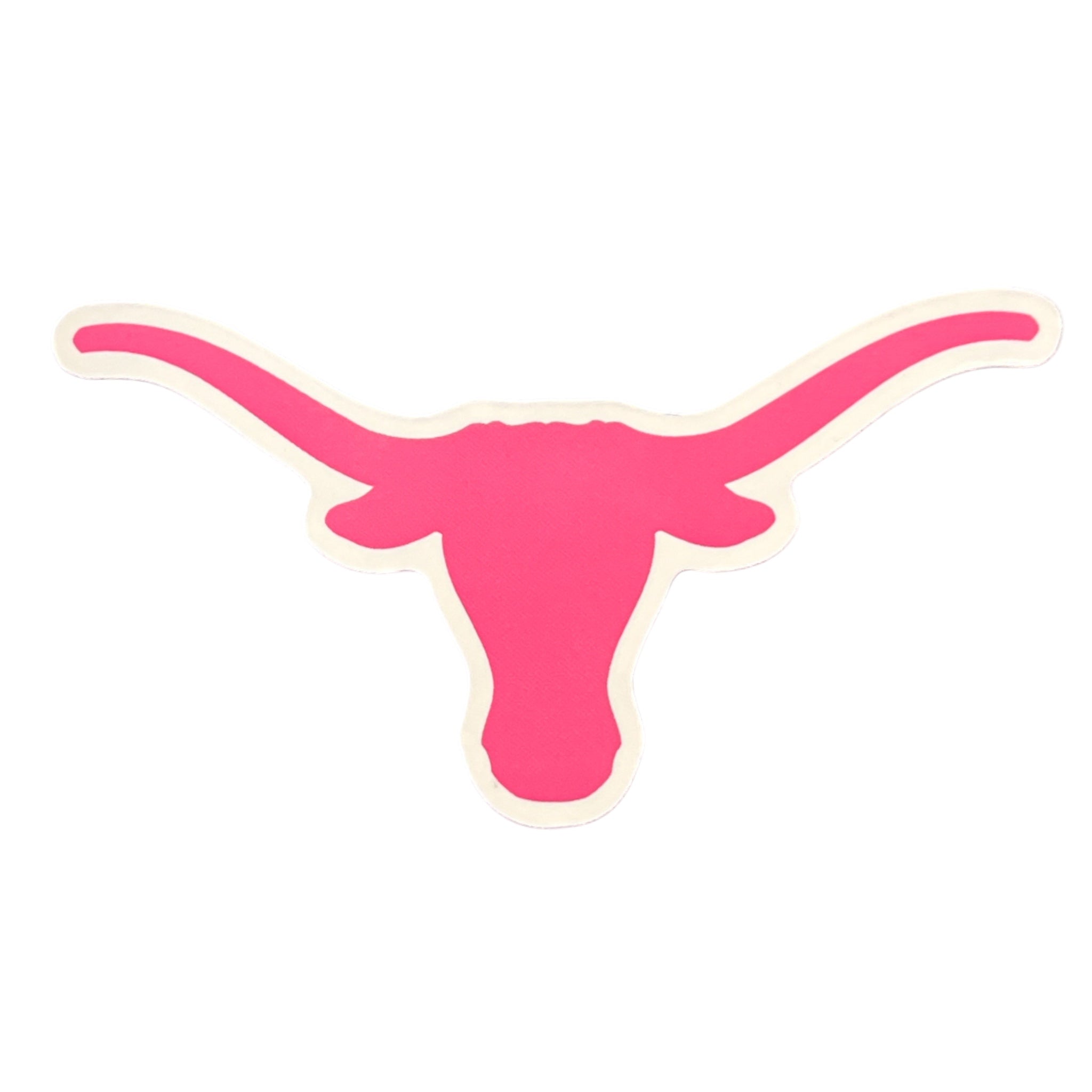 Texas Longhorns Small Pink Magnet - 5” x 3”