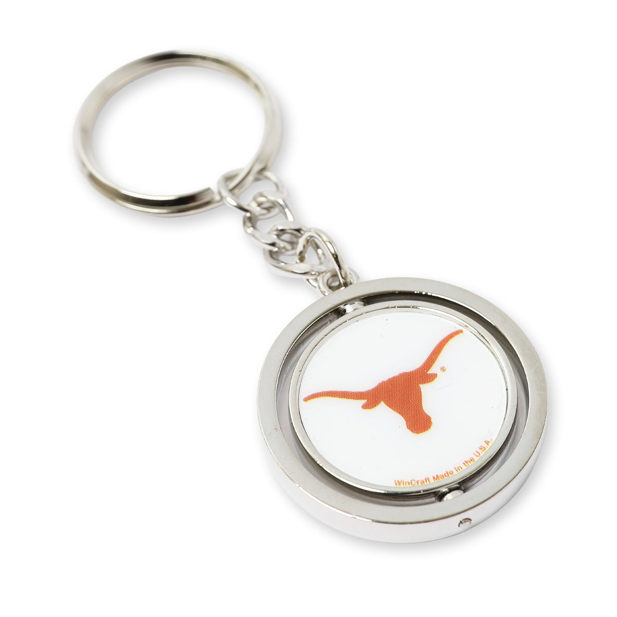 Texas Longhorns Spinner Key Ring