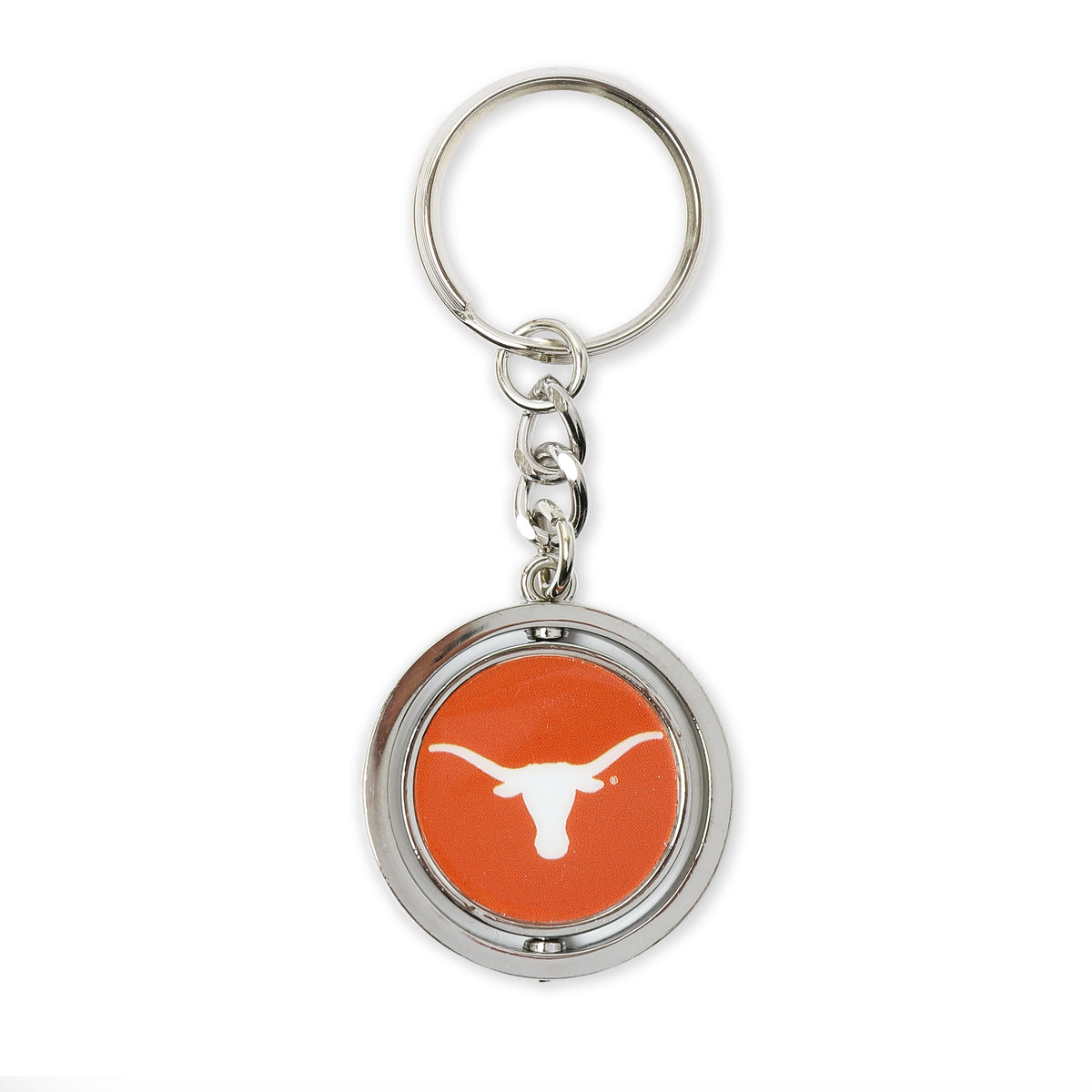Texas Longhorns Spinner Key Ring