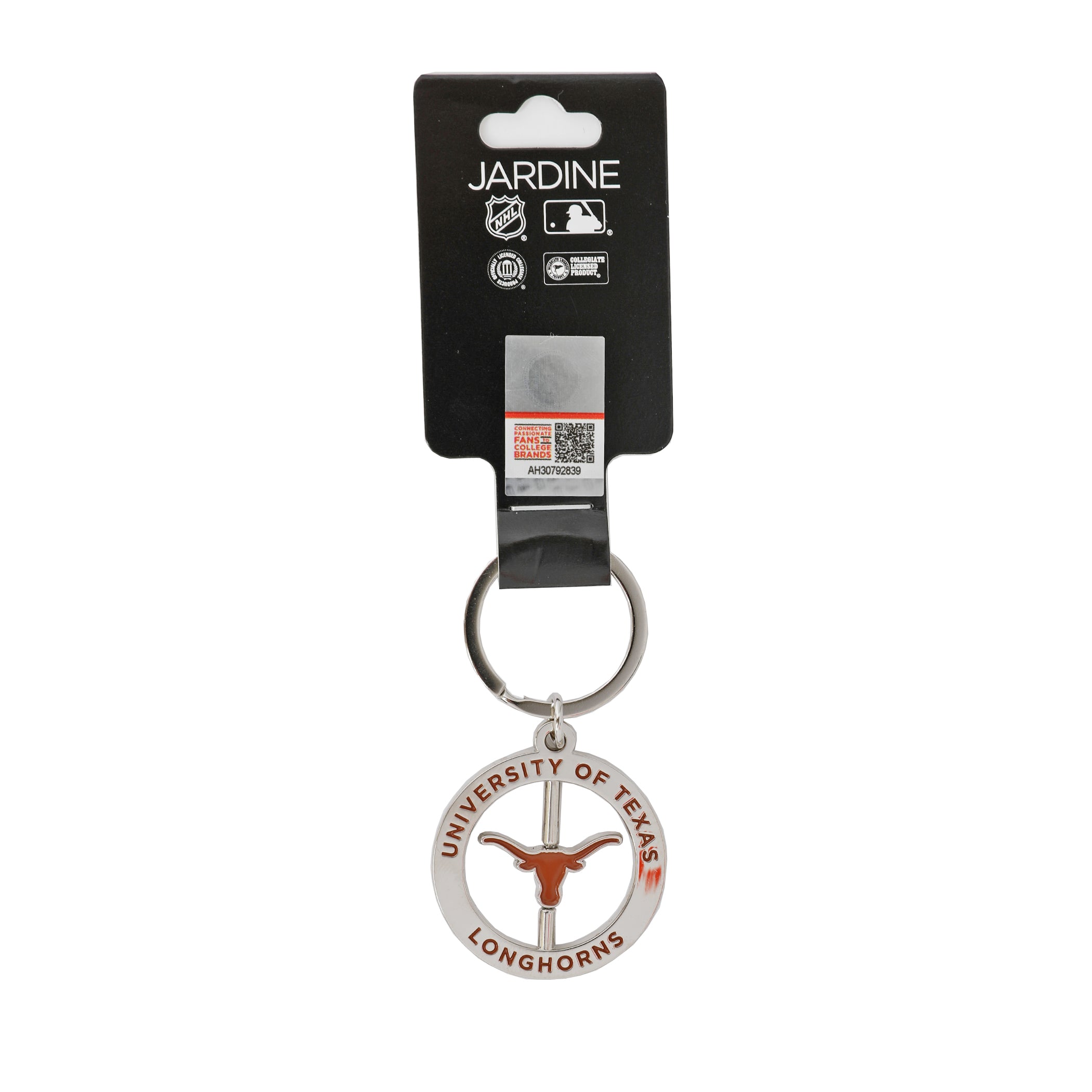 Texas Longhorns Spinner Key Tag