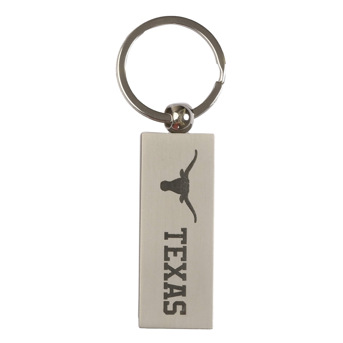 Texas Metal Rectangle Keychain