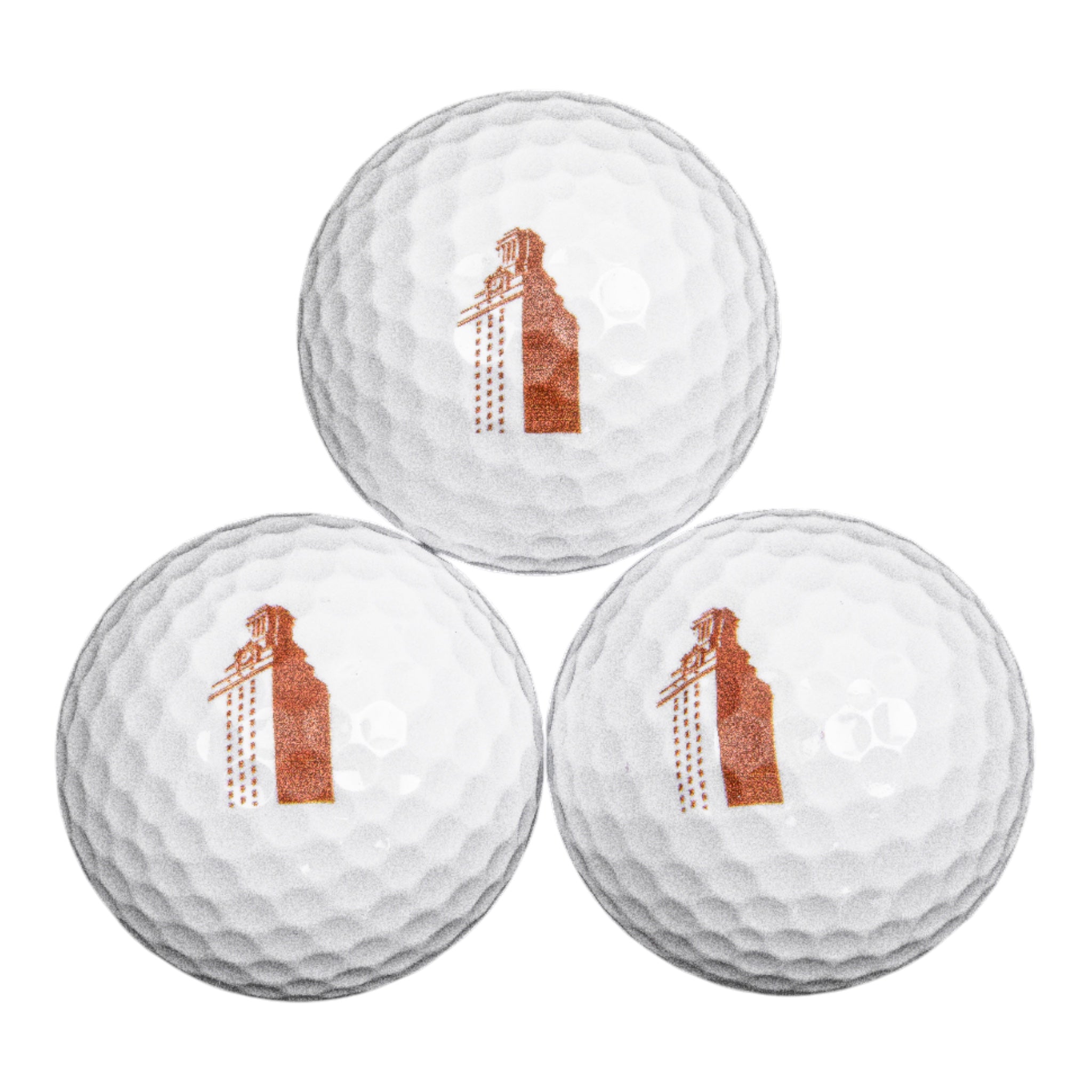 University of Texas Tower Golf Balls 3 Pack