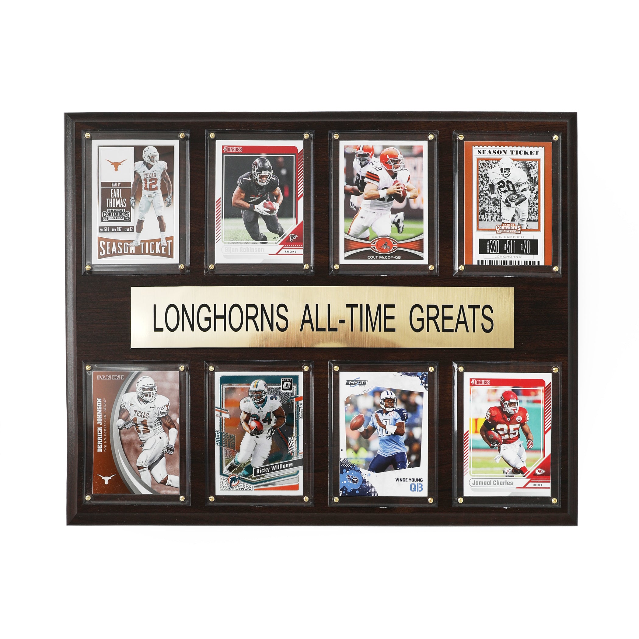 Texas Longhorns All-Time Greats Plaque 12" x 15"
