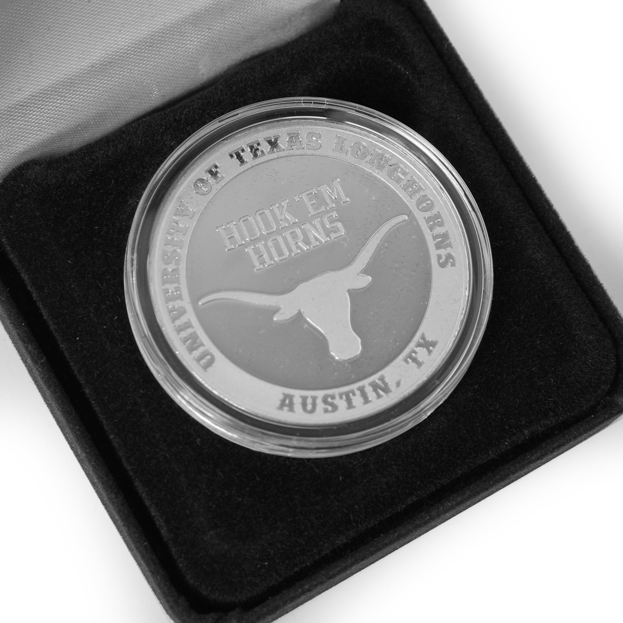 Texas Longhorns Silver Plated Coin