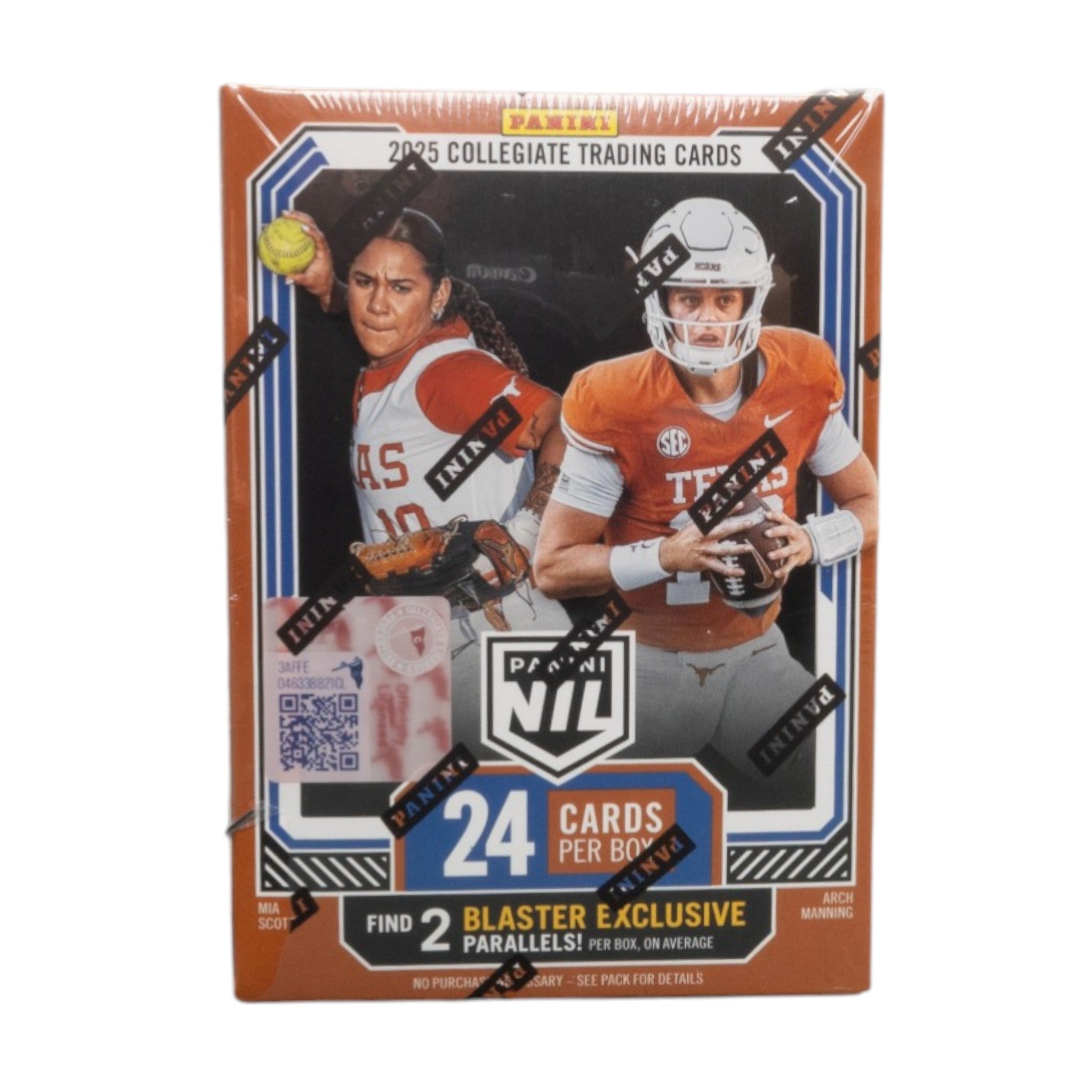 Panini University of Texas NIL 2025 Trading Cards Box - 24 ct