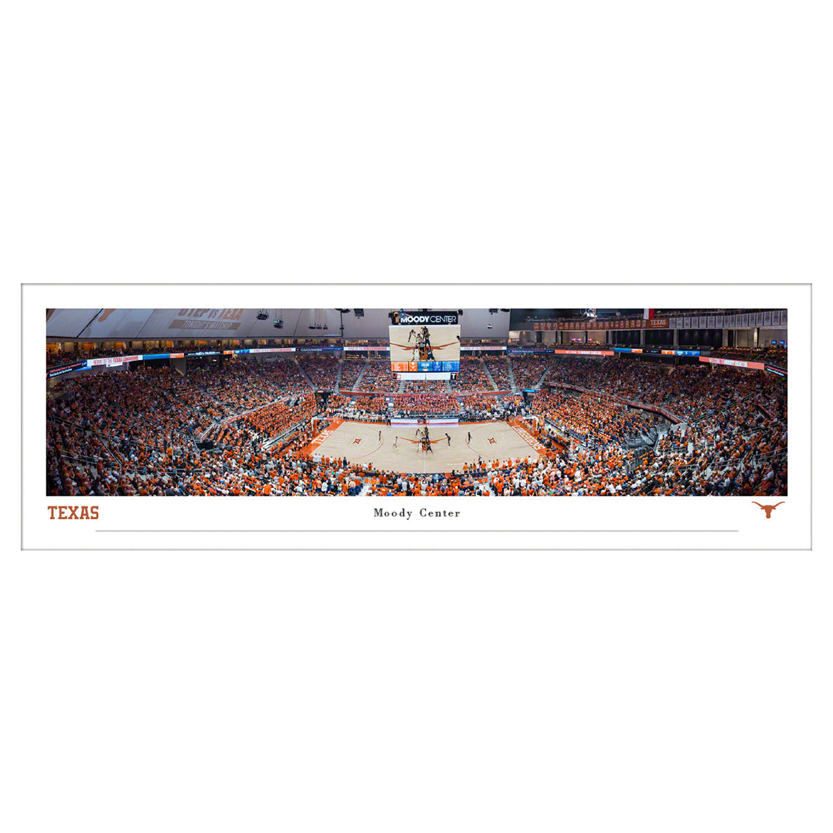 Texas Longhorns Basketball Panoramic Picture - Bagged