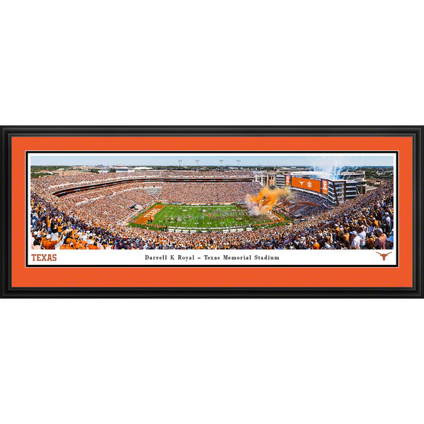 Texas Longhorns Football Panoramic Picture - Deluxe Frame