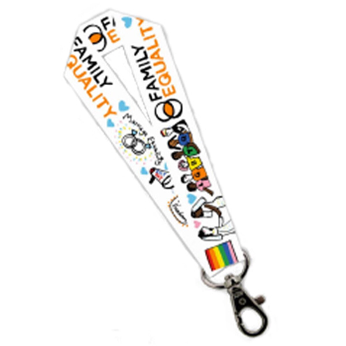 Julia Gash Pride Equality Keystrap
