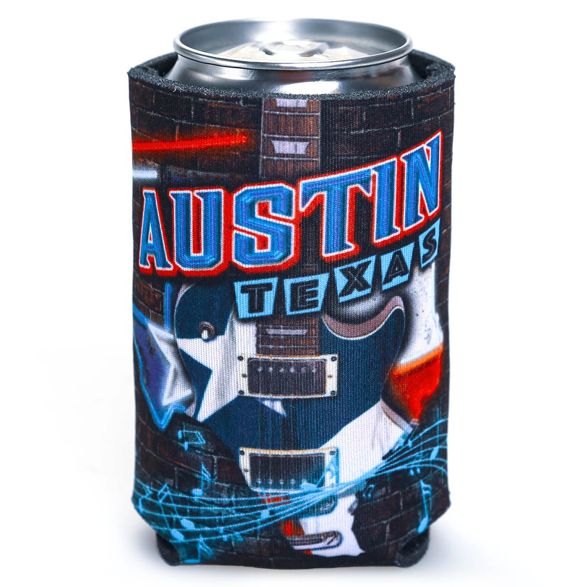 Austin Texas Music Koozie