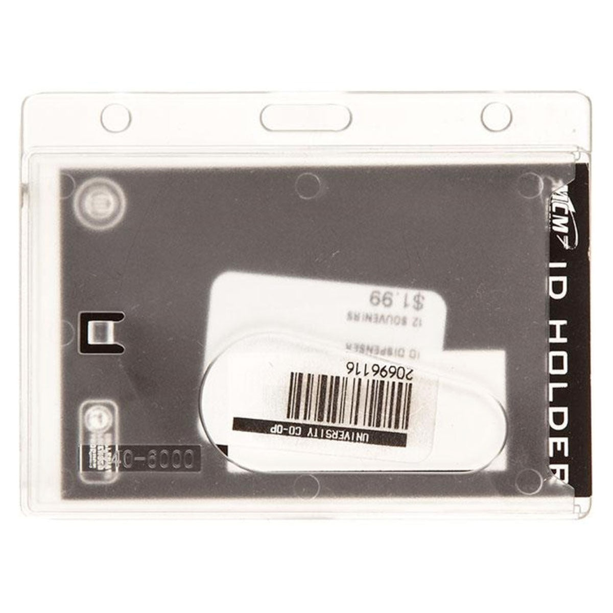 Landscape Side-Slide ID Holder