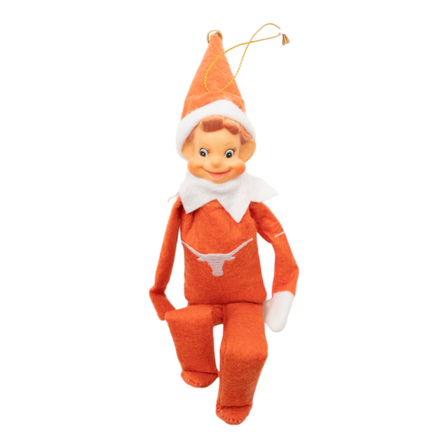 Texas Longhorns Elf Ornament