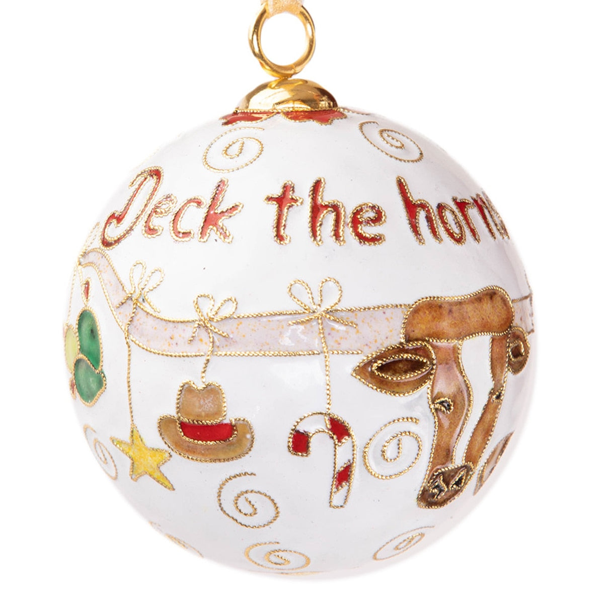 Kitty Keller Deck The Horns Y'all Ornament
