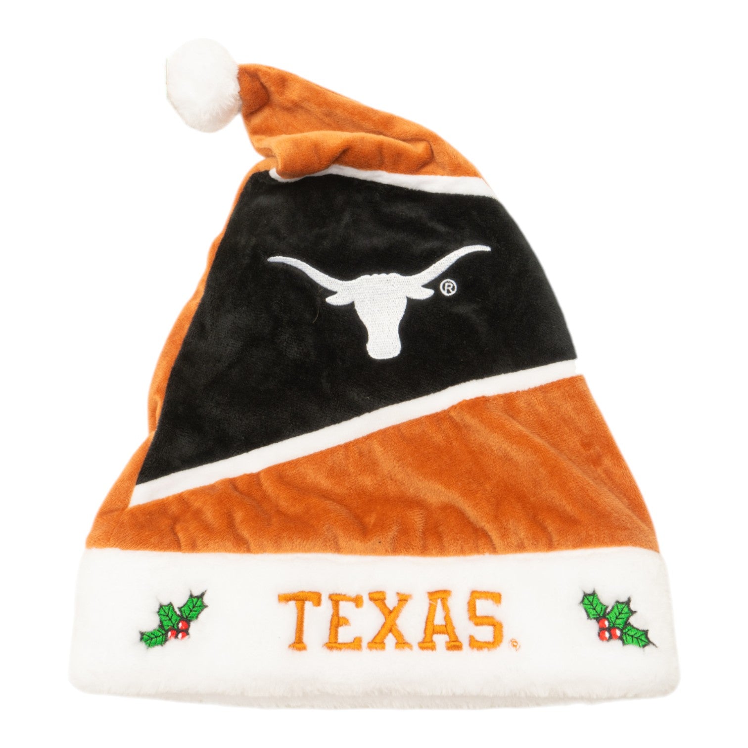 Texas Longhorns Embroidered Santa Hat