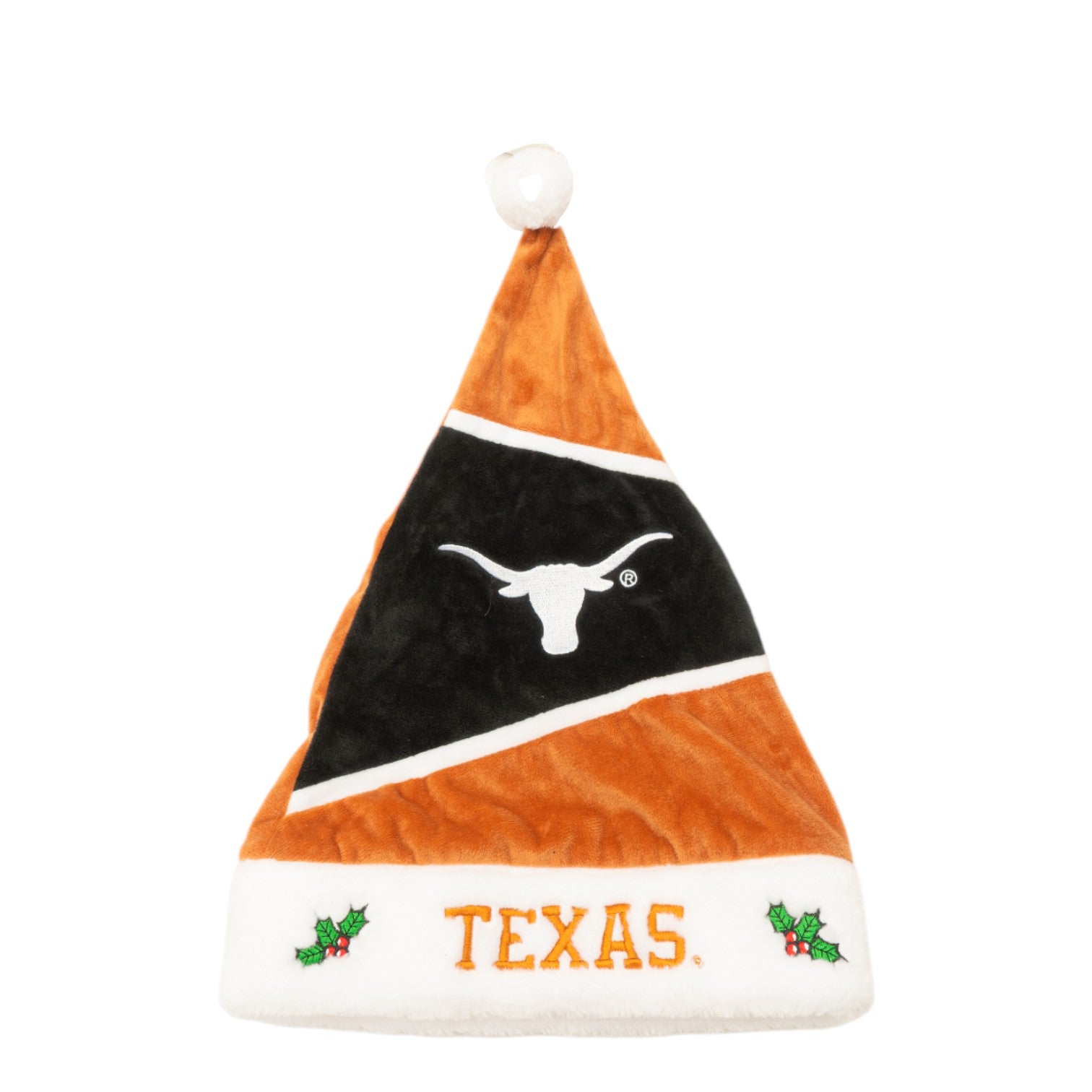 Texas Longhorns Embroidered Santa Hat