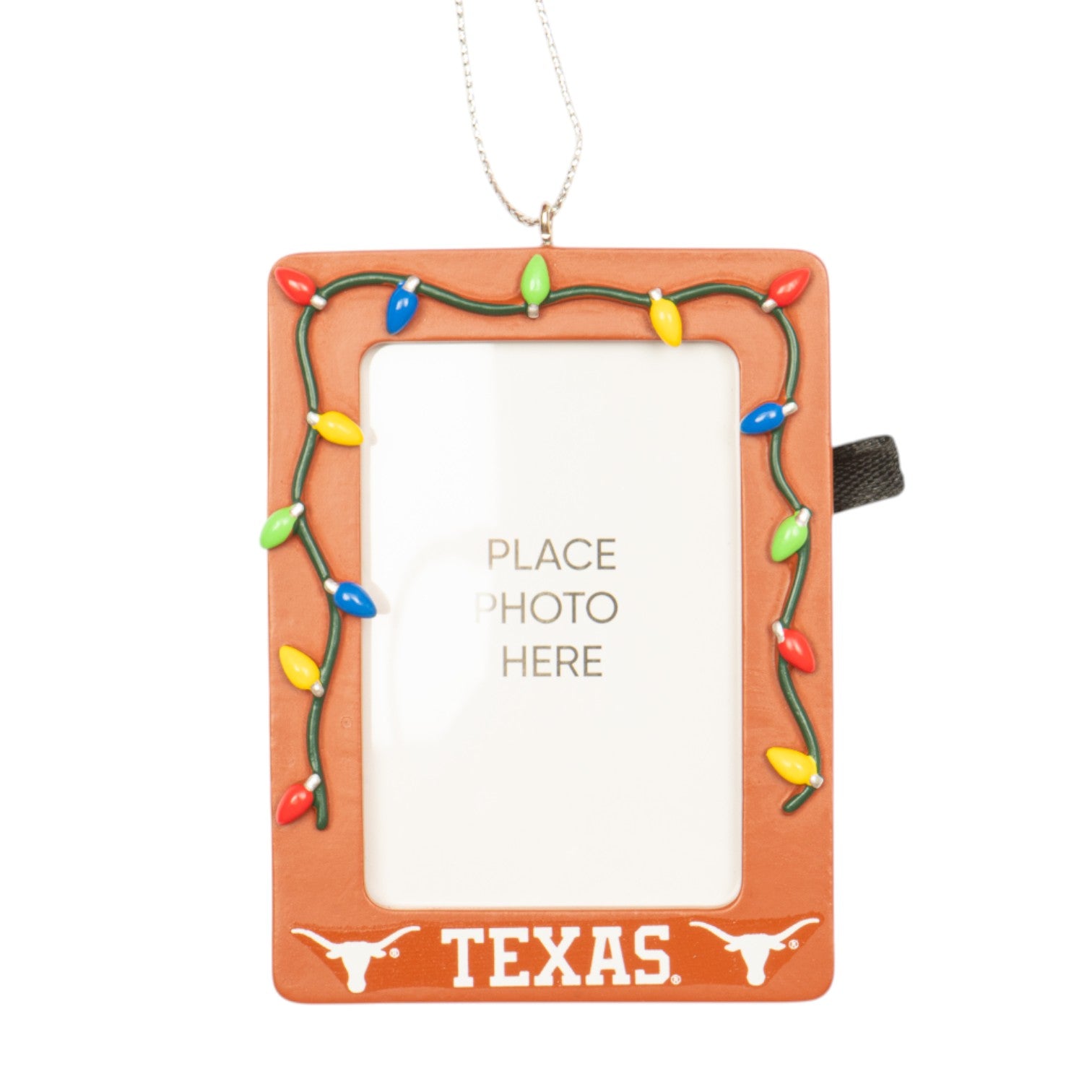 Texas Longhorns Lights Photo Frame Ornament