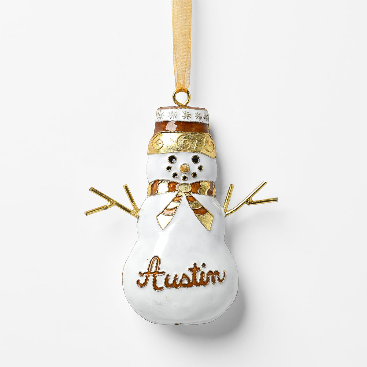 Kitty Keller Austin Snowman Ornament