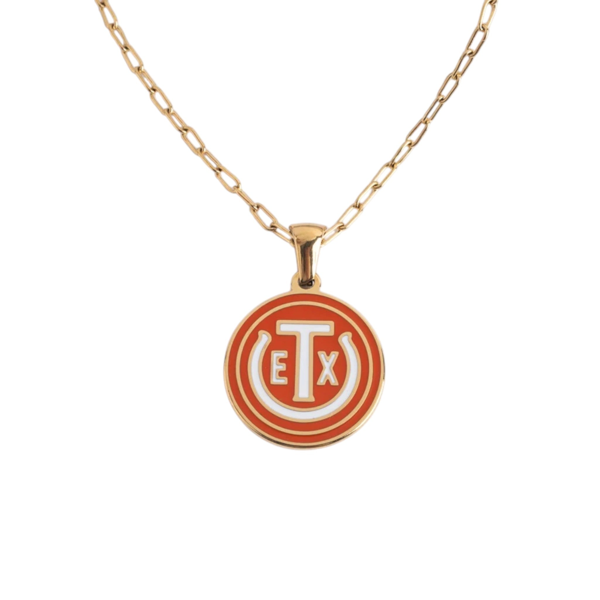 Texas Exes Enamel Necklace 