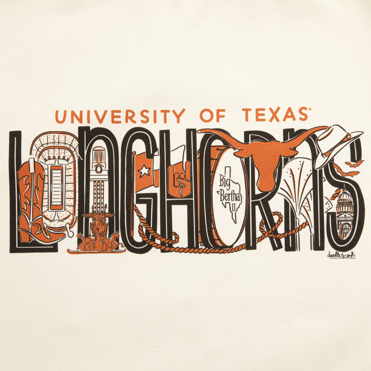Julia Gash Texas Regina Canvas Tote