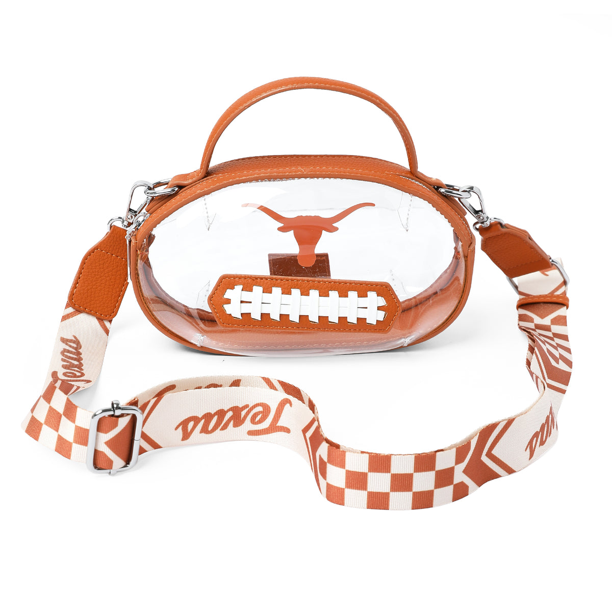 University of Texas Longhorns Clear Football Bag