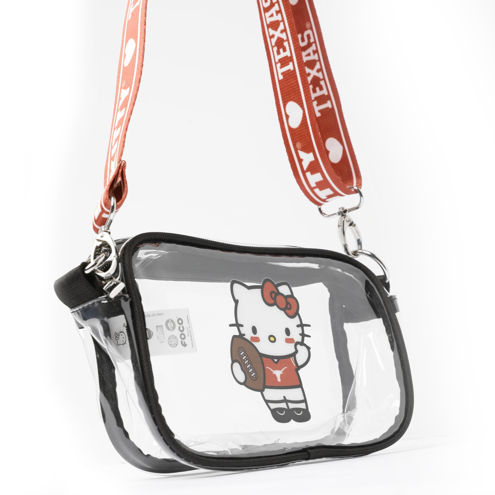Texas Longhorns Hello Kitty Clear Camera Bag