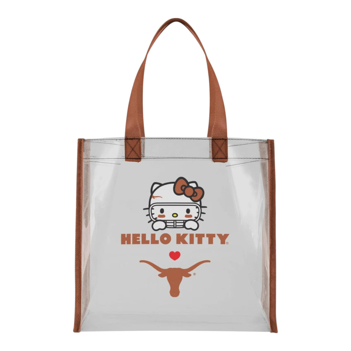 Texas Longhorns Hello Kitty Clear Reusable Bag