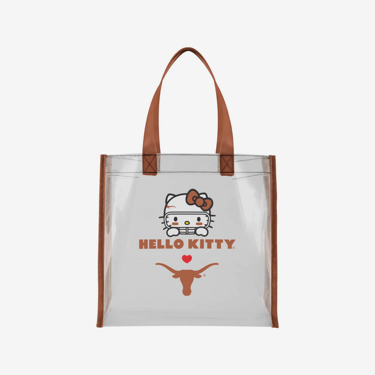 Texas Longhorns Hello Kitty Clear Reusable Bag