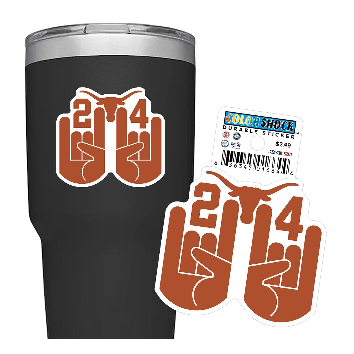 University of Texas 2024 Hook 'Em Grad Sticker