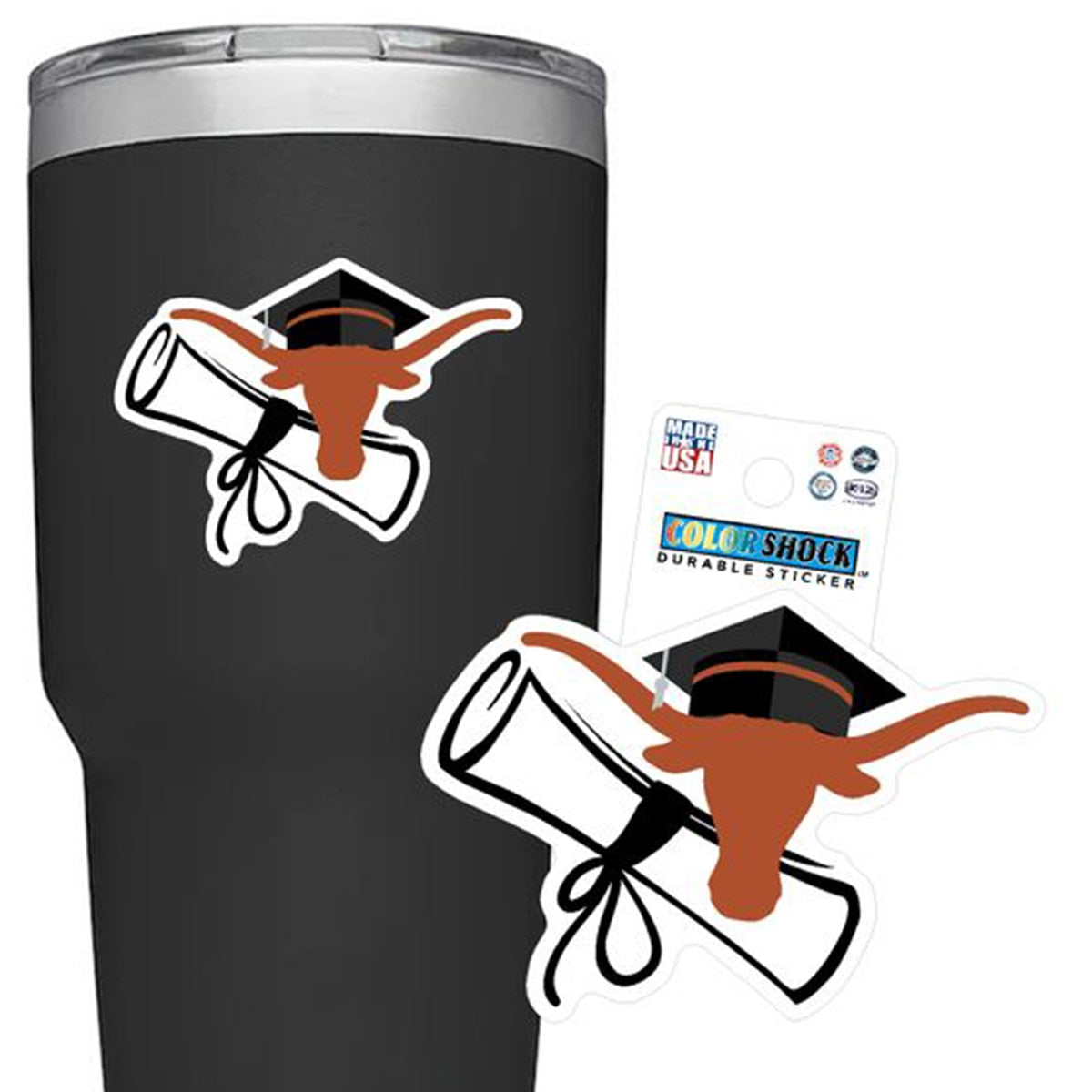 University of Texas Longhorn Diploma Grad Sticker