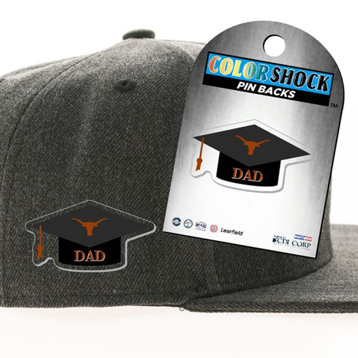 University of Texas Grad Cap Pin - Dad