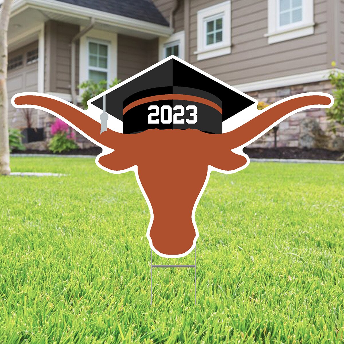 University of Texas 2023 Grad Cap Yard Sign
