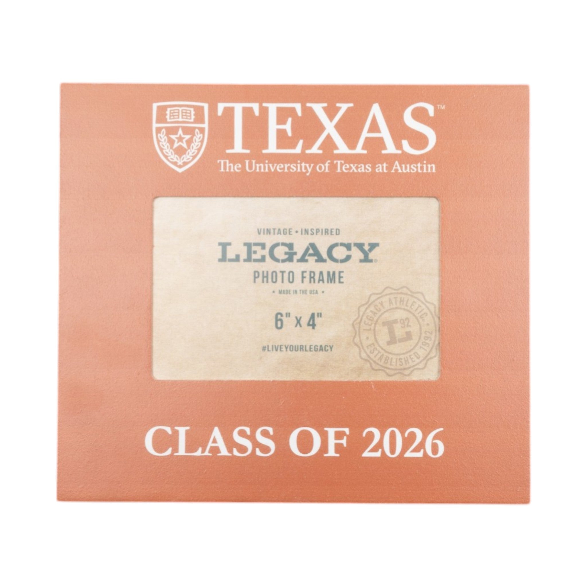 University of Texas Class of 2026 4x6 Picture Frame