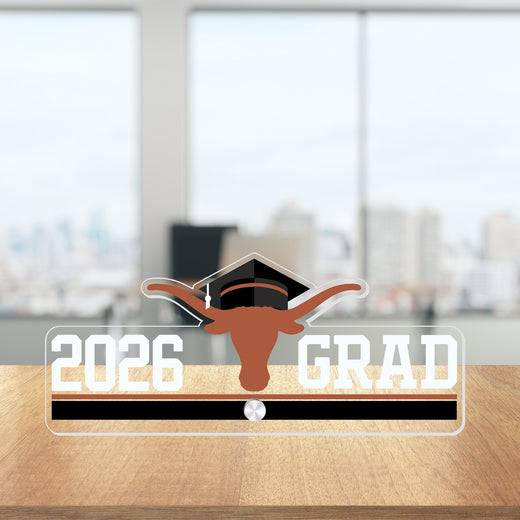 Texas Longhorns 2026 Mini Acrylic Grad Standee