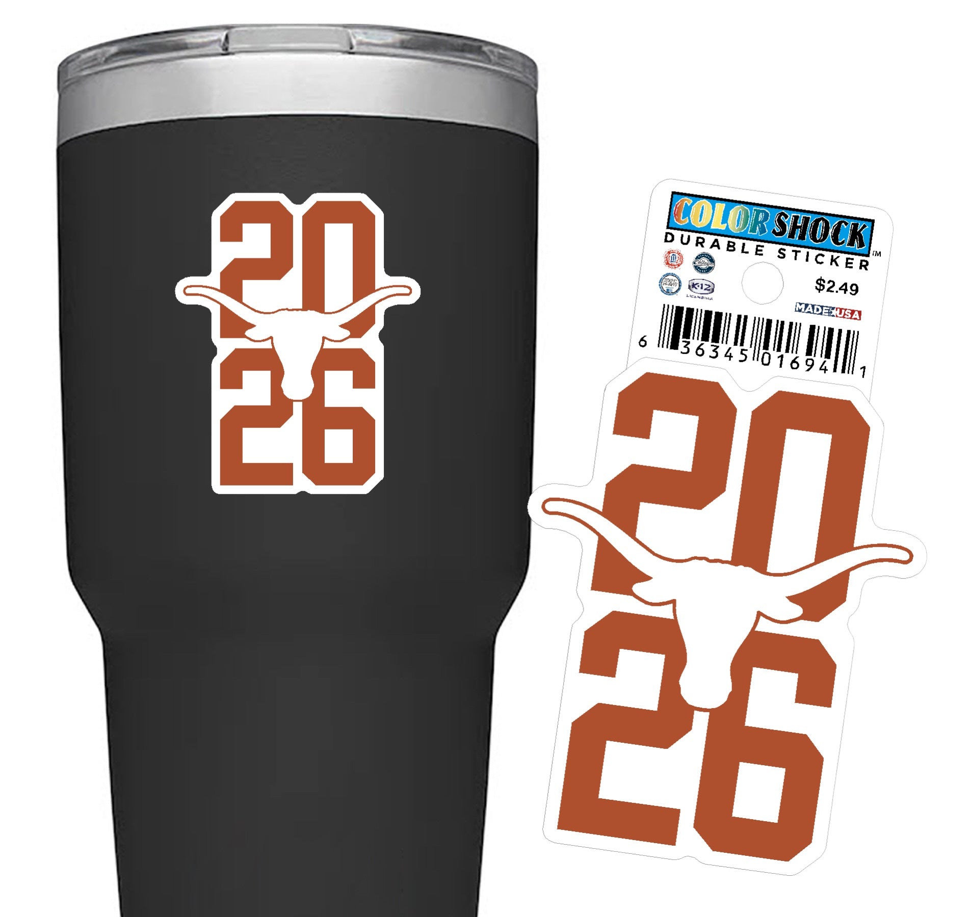 Texas Longhorns 2026 Grad Sticker