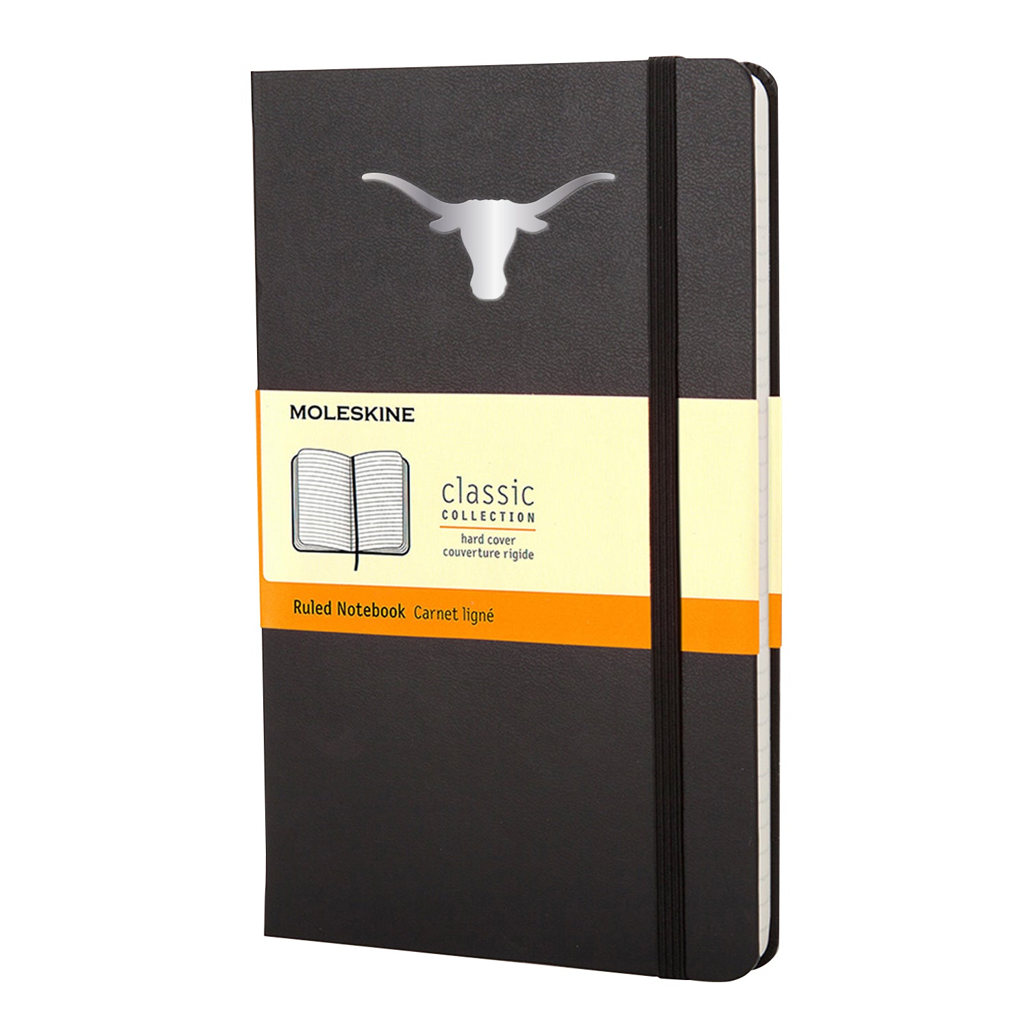 Moleskine Texas Longhorns Large Black Ruled Notebook